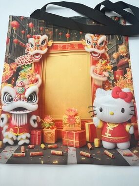 Hello Kitty Red & Gold Lunar New Year Tote Bag